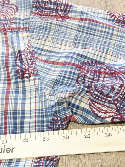 EMERGENCY Exit Shirt Mens Large Blue Short Sleeve Casual Button Down Colorful - Picture 5 of 6